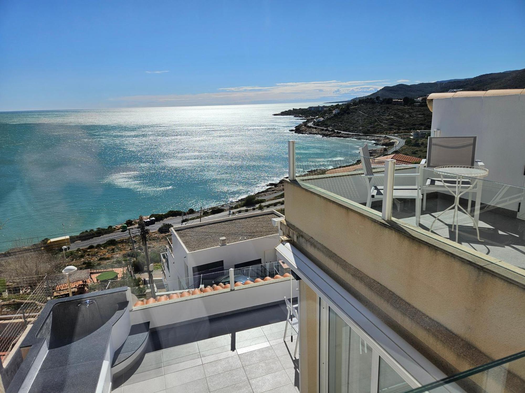 Fantastico Duplex Con Vistas Impresionantes Al Mar Apartment เพนิสโคลา ภายนอก รูปภาพ